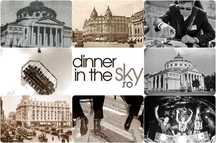 Dinner in the Sky 2015, Bucuresti // sursa foto: Facebook